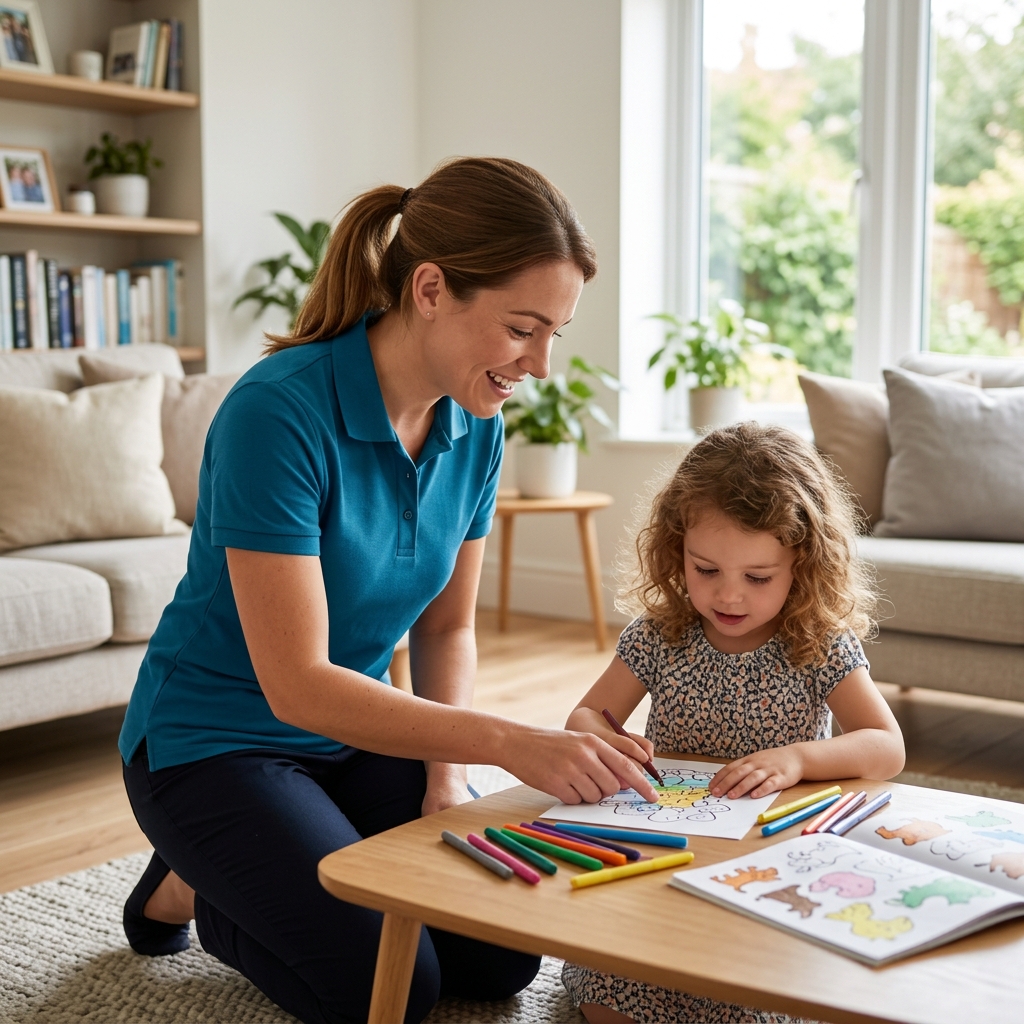 Personal doméstico con familia